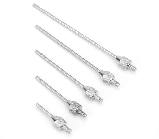Indicatore di test a contatto a ago - 5 pezzi - Contatti a ago/punti di contatto D1.5mm - Viti a dado standard - Acciaio wolframio - Precisione e compatibilità - Punti di contatto di misurazione