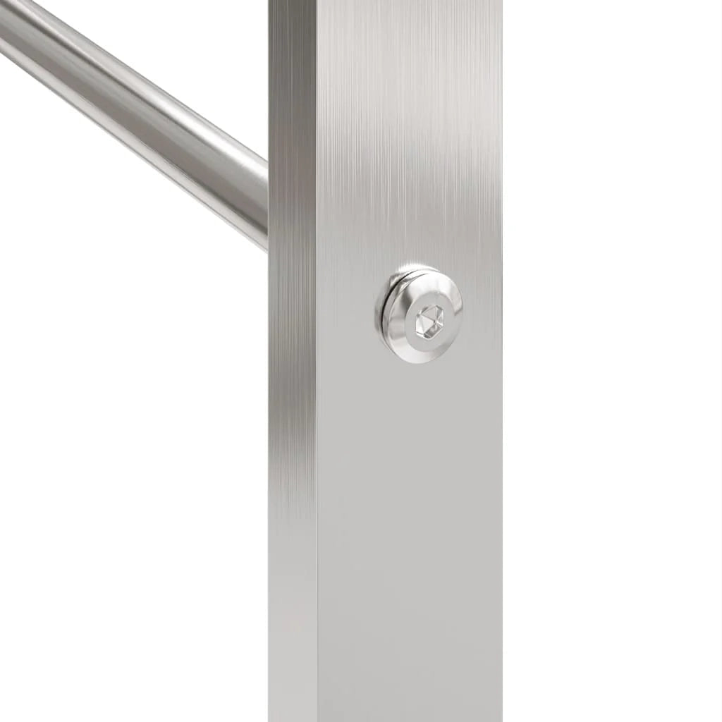 Portalegna 50 x 28 x 132 cm acciaio inox argento 02_0043715