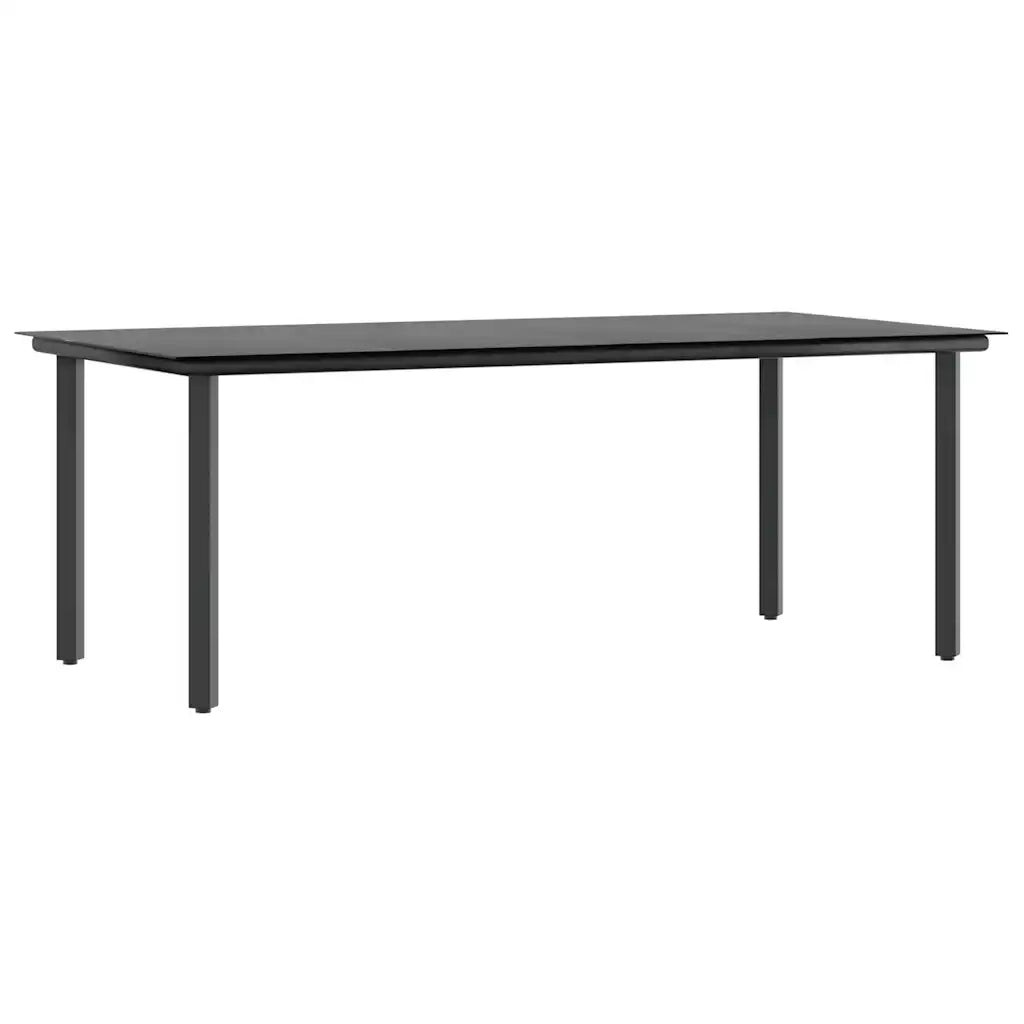Set da Pranzo da Giardino 9 pz con Cuscini Polyrattan Vetro 3334568