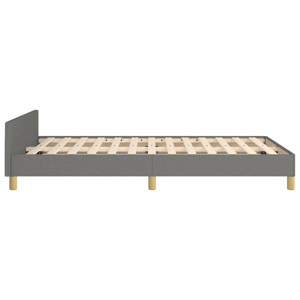 Giroletto senza Materasso Grigio Scuro 120x200 cm Tessuto 3124880