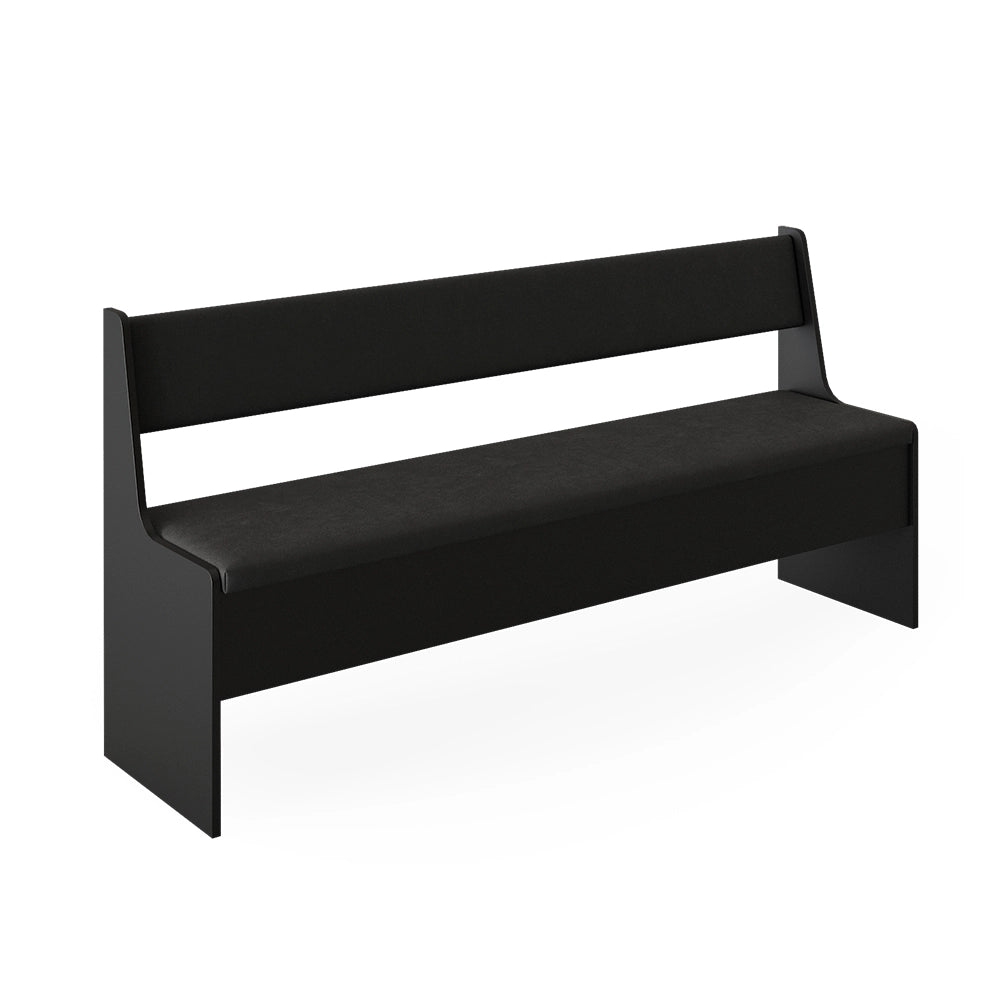 Vicco Panca ad angolo Nero 41.5 x 166.6 cm