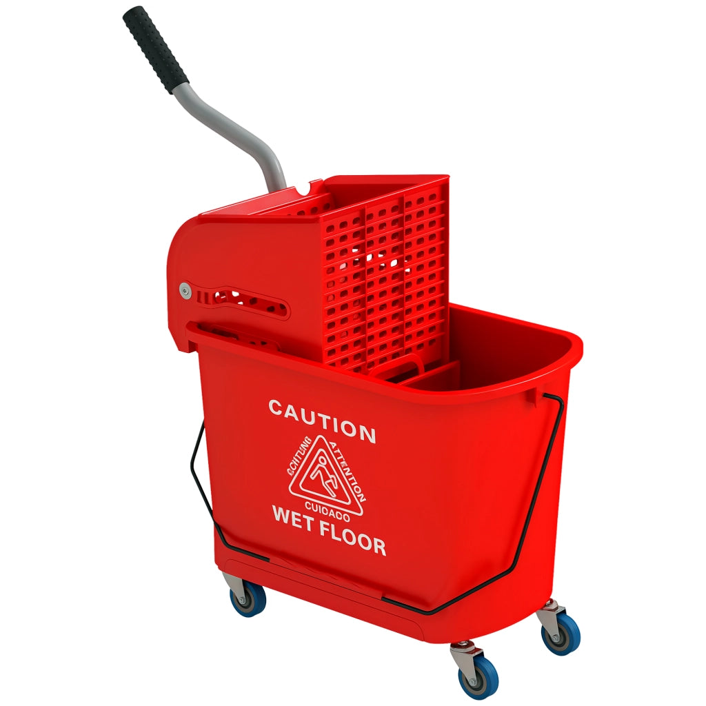 Carrello Lavapavimenti con Strizzatore ¨C Minimal ¨C 60x27x70.5cm Rosso