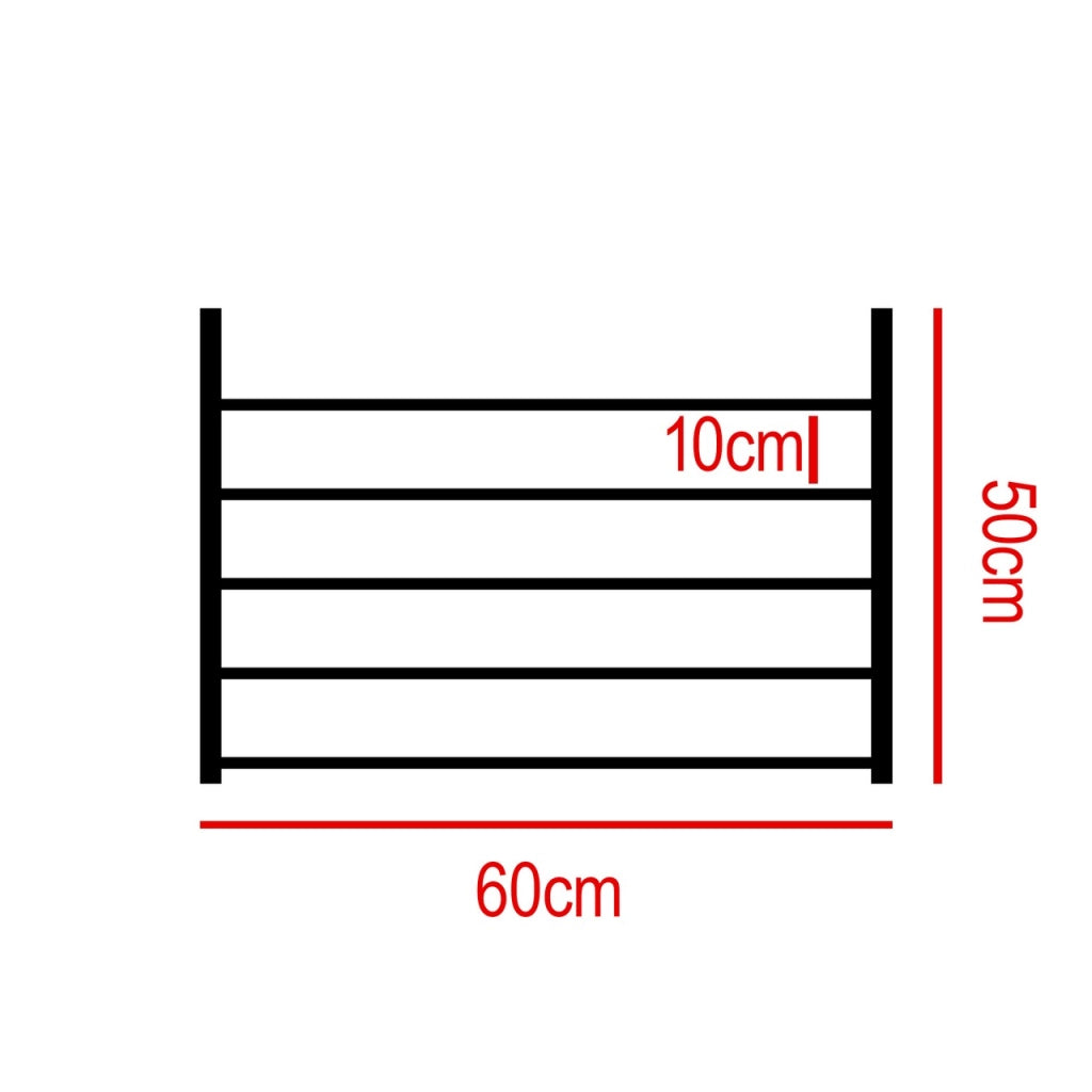 Stendibiancheria da Esterno a Parete 60cm x 50cm Totalmente in Acciaio inox AISI 304 - Ideale per l'esterno