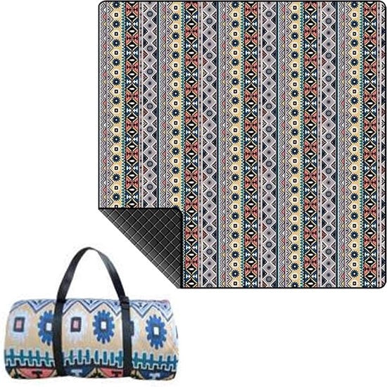 Pavillon impermeabile per picnic 200 x 200 cm - Grande tappeto per picnic all'aperto - Resistente al sabbio e al calore - Ideale per concerti di famiglia in spiaggia e parco