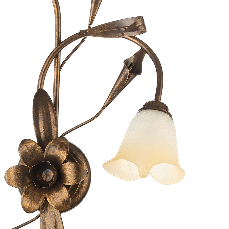 Plafoniera 4 luci Lucrezia Bronzo