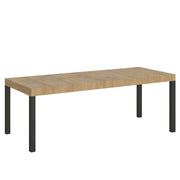 Tavolo allungabile 90x160/264 cm EveryX Premium Quercia Natura telaio Antracite