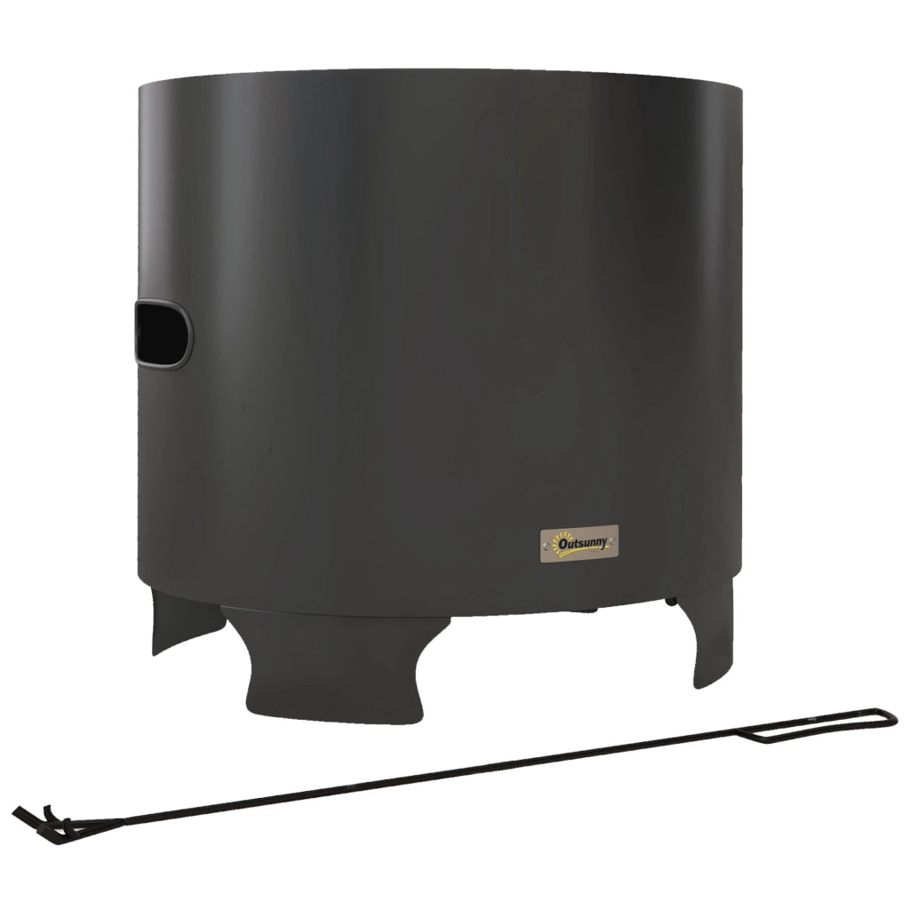 Braciere da giardino rotondo ¨C Xylo ¨C metallo nero diametro 45 cm