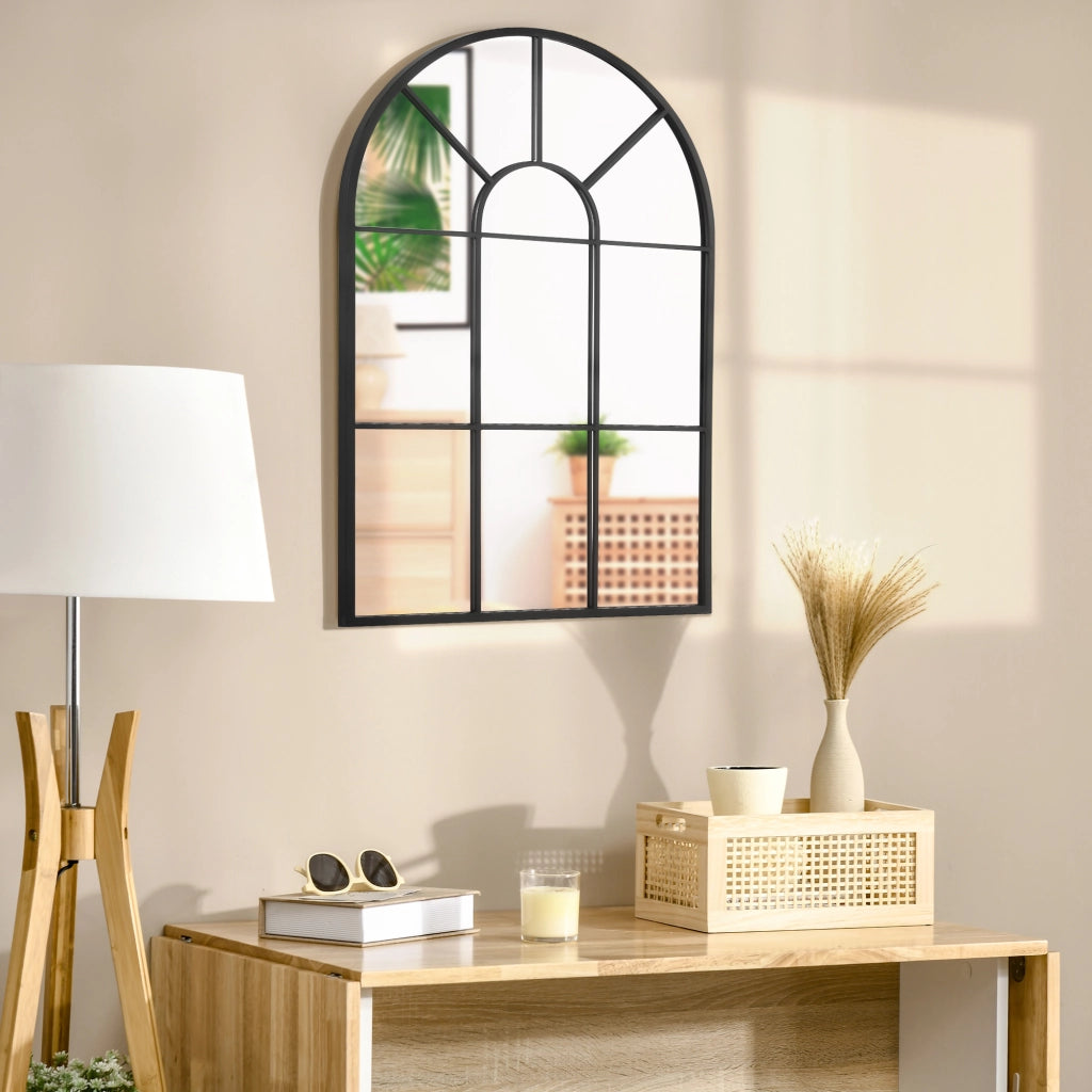 Specchio da Parete ¨C Zephmum ¨C Nero 91x60 cm