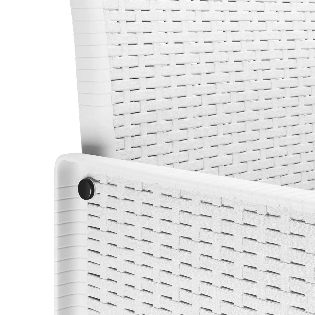 Set da Pranzo per Giardino 11 pcs Bianco Polipropilene 3378604