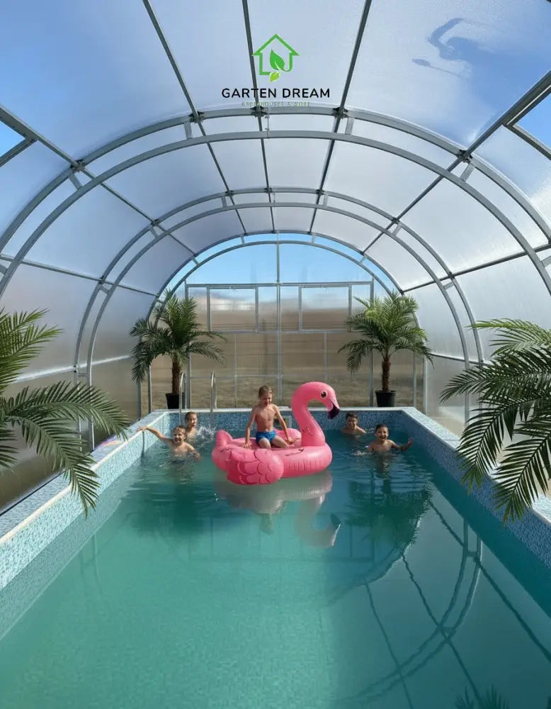 Copertura per Piscina Garten Dream OASIS 4x8 m con Policarbonato 6 mm