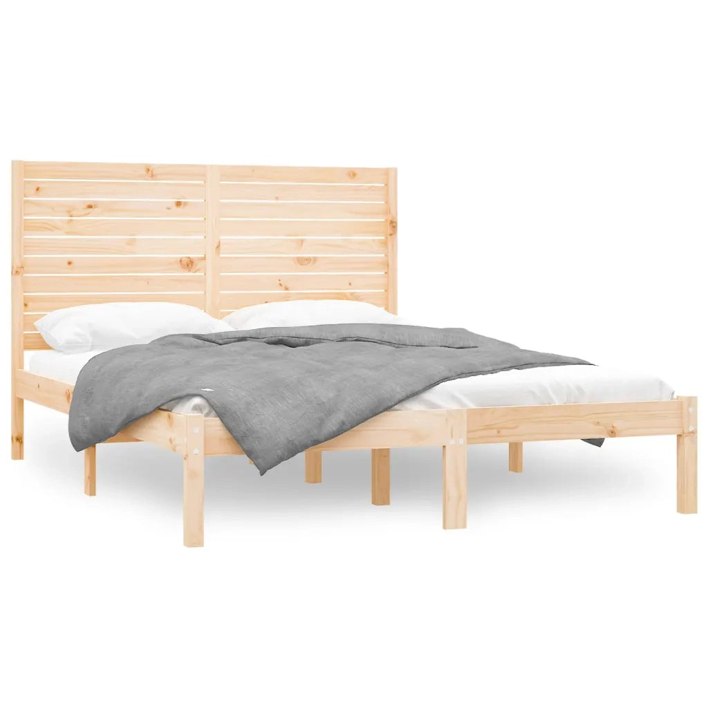 Giroletto-Struttura Letto in Legno Massello 160x200 cm 718980