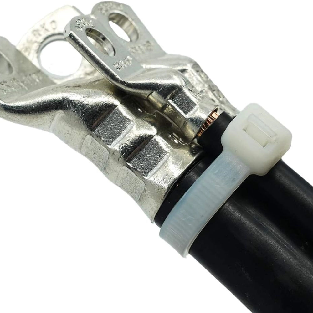 Raytech fascette per cablaggio in nylon autoestinguente confezione da 100 pezzi *** colore bianco, dimensioni 2,5 x 9...