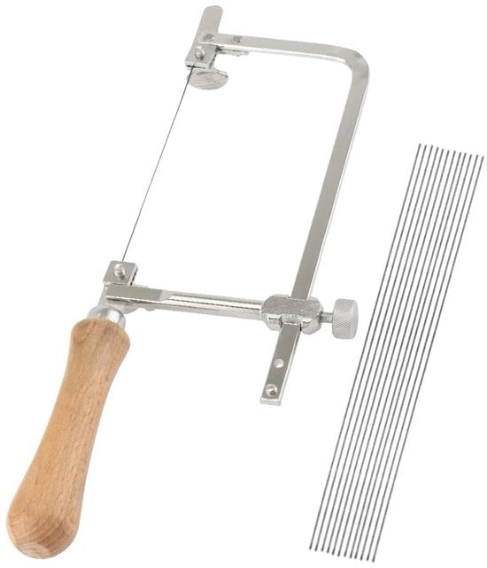 Sega per giardinaggio - Sega per legno - Sega per metallo e plastica - Sega con lama intercambiabile - Denti regolabili - Materiale resistente - Ideale per taglio di legno, metallo e plastica
