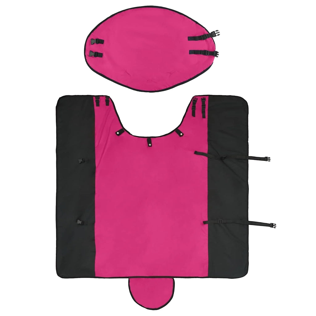 Coperta per Cavalli Rosa e Nero 105 cm Poliestere CFW6492731