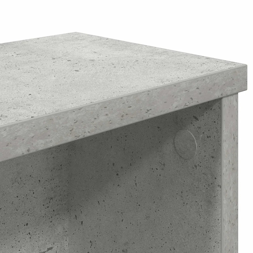 Scaffali da Cucina Impilabili 2 pz Grigio Cemento 60x15x16 cm 860506