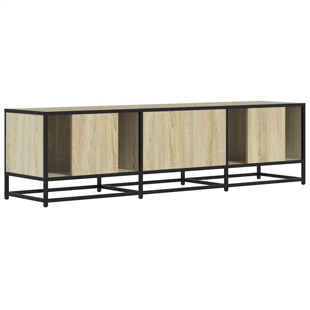 Mobile TV | Armadietto TV | Mobile Porta TV Rovere Sonoma 150x35x41 cm in Truciolato e Metallo