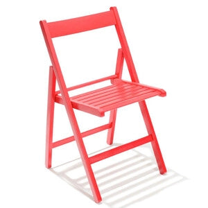 SEDIA PIEGHEVOLE in legno LIBERTY ROSSO 4 pezzi