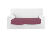 Copriseduta Sofà Elasticizzato Tinta Unita Smile Tessuto Millerighe - Coppia Seduta - Rosa Antico