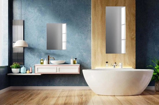 Specchio adesivo 3mm senza cornice, ideale per appartamenti piccoli, alloggi universitari, 50x120 cm