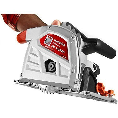 Holzmann TAS165PRO Seghetto a immersione 1400 W velocita' variabile 2000 - 5300 rpm con sistema di aspirazione polveri colore Nero