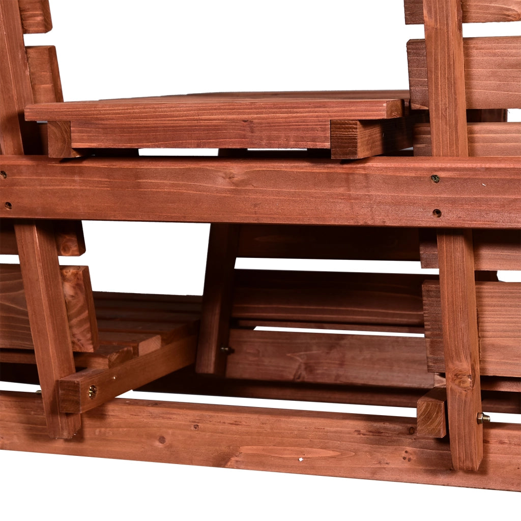 Panchina da Giardino in Legno 2/3 Posti ¨C Minimal ¨C 160x68x92cm