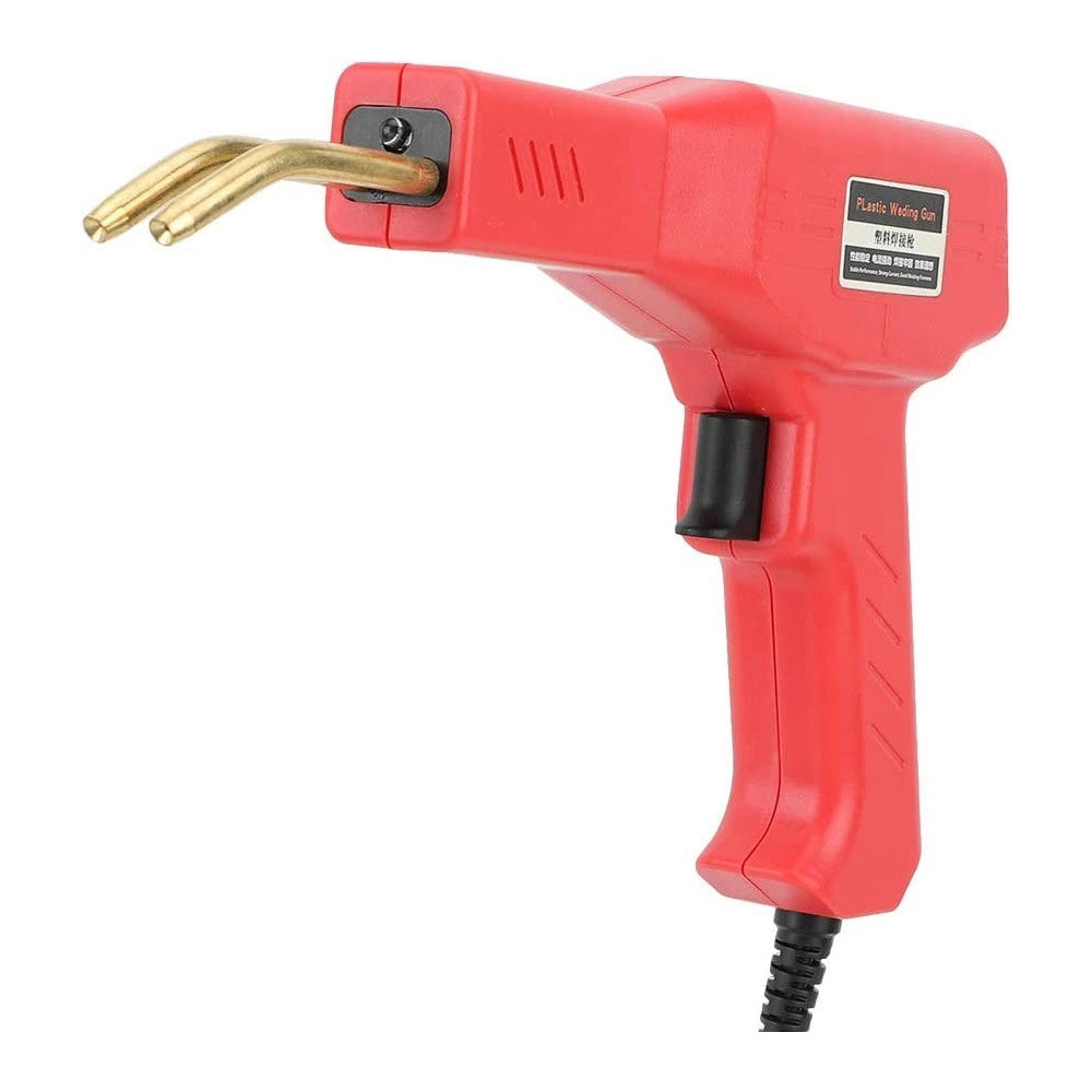Trade Shop - Pistola Saldatore Saldatrice Per Plastiche Auto Paraurti 50w Con Kit Riparazione -