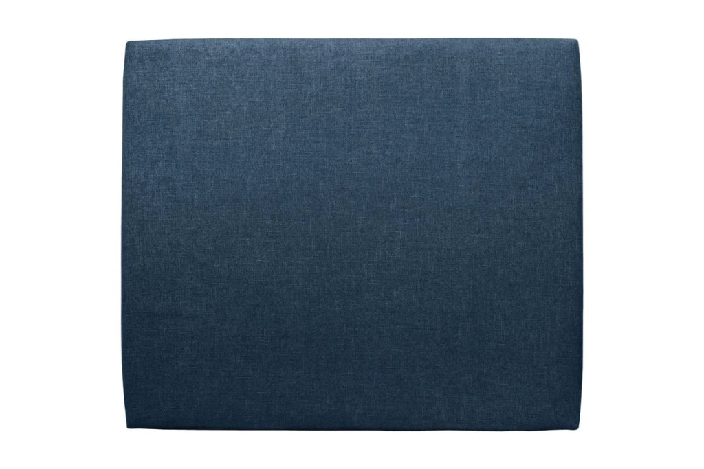 Testiera in tessuto natté blu oceano liscio L135 cm