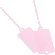 Sostegni per cartelle in plastica da 25 pezzi colore rosa dimensioni 3,8x6,4 cm.