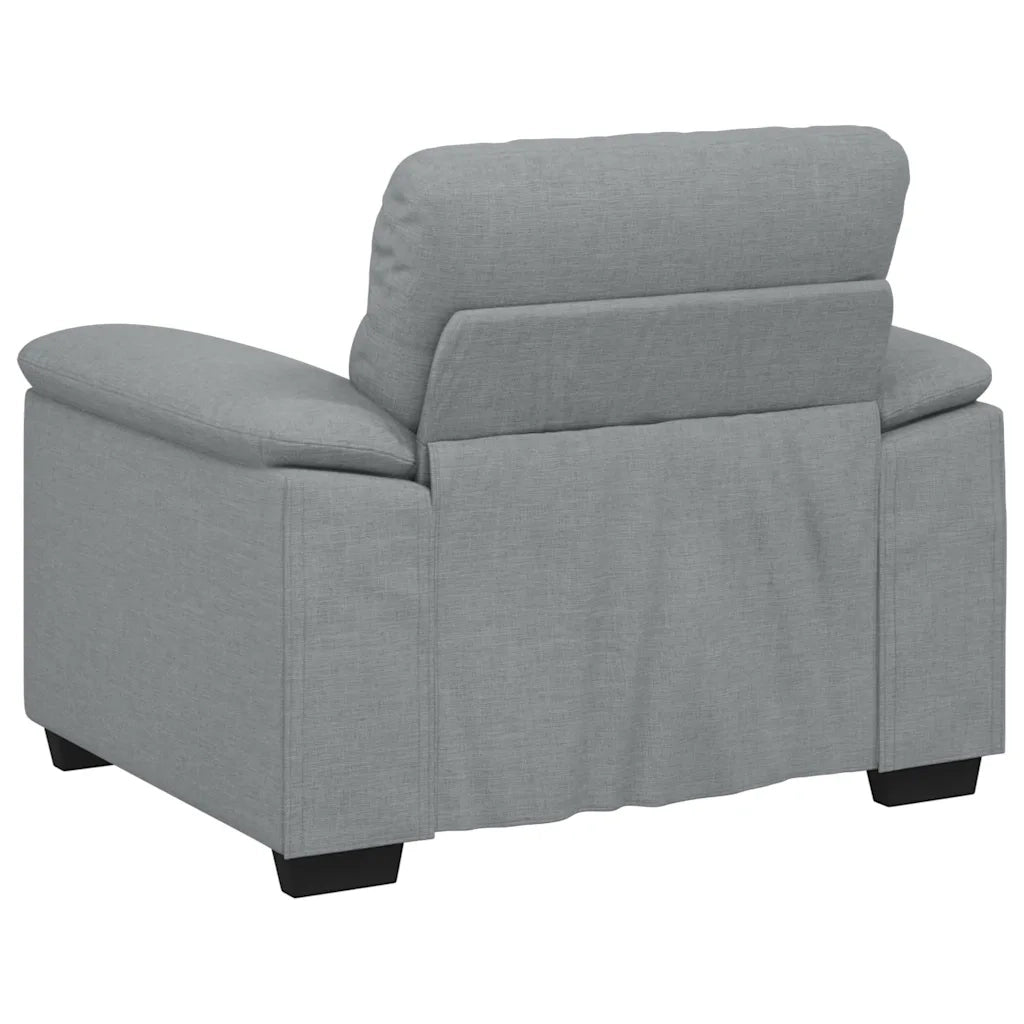 Poltrona Grigio Chiaro 100x81x84 cm in Tessuto 4105287