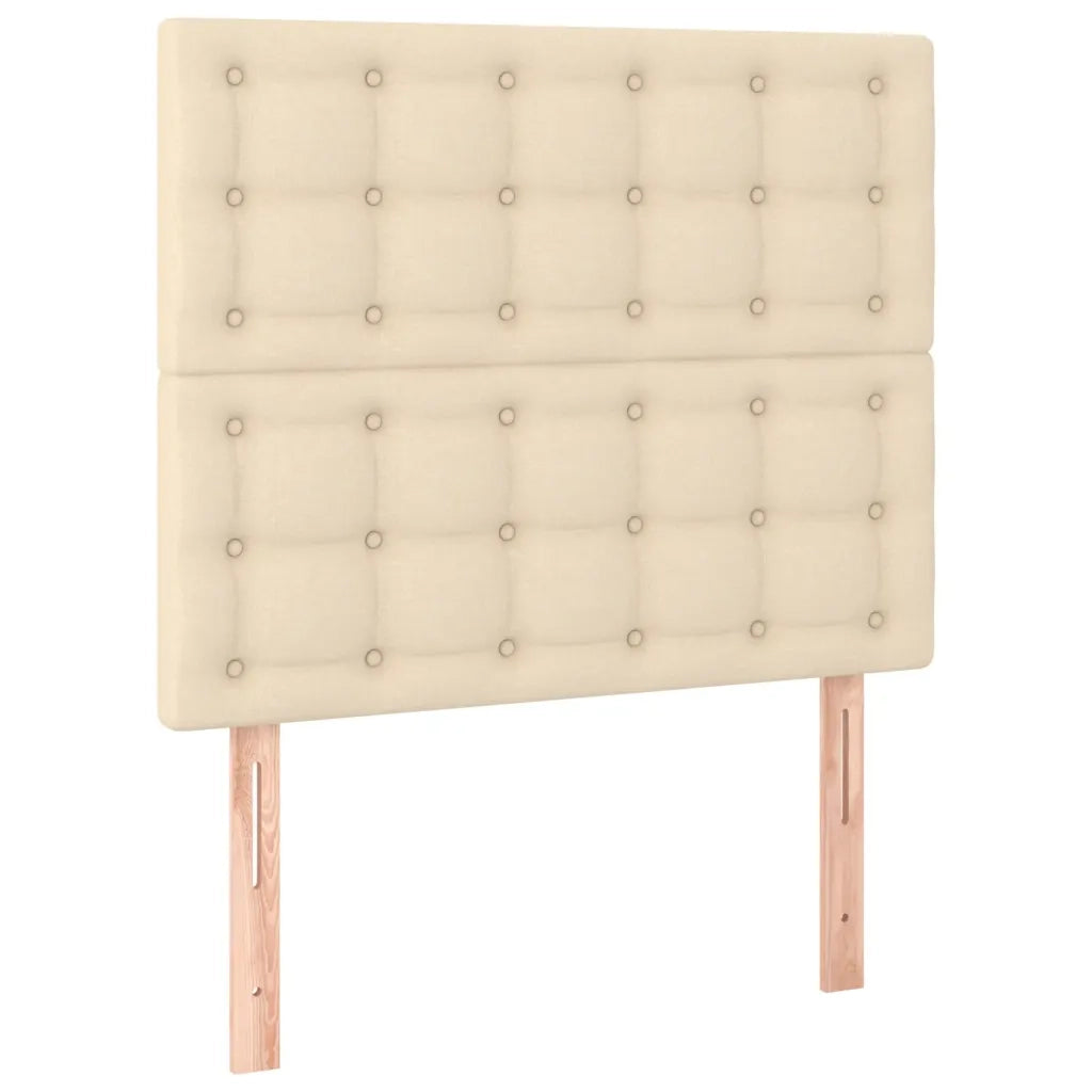 Testiera | Testata Crema 90x5x118/128 cm Tessuto