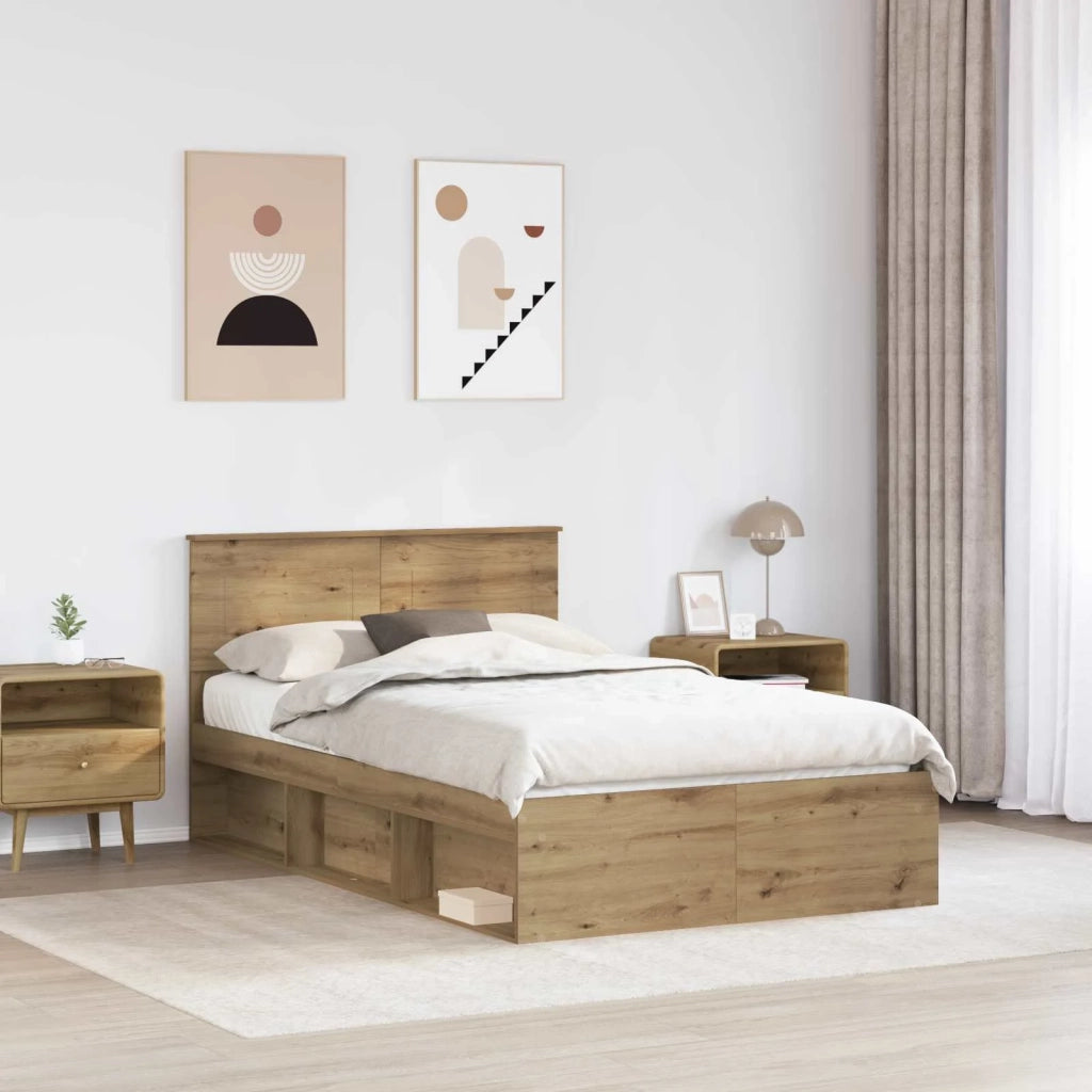 Struttura del letto-Giroletto Rovere Artigianale 120 x 200 cm 527426