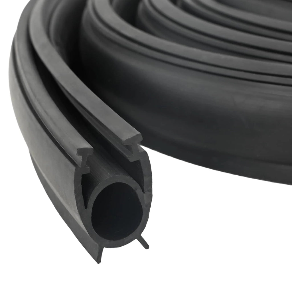 Sigillo Porta Garage Nero 41 x 33 mm 4,5 m PVC 42038296