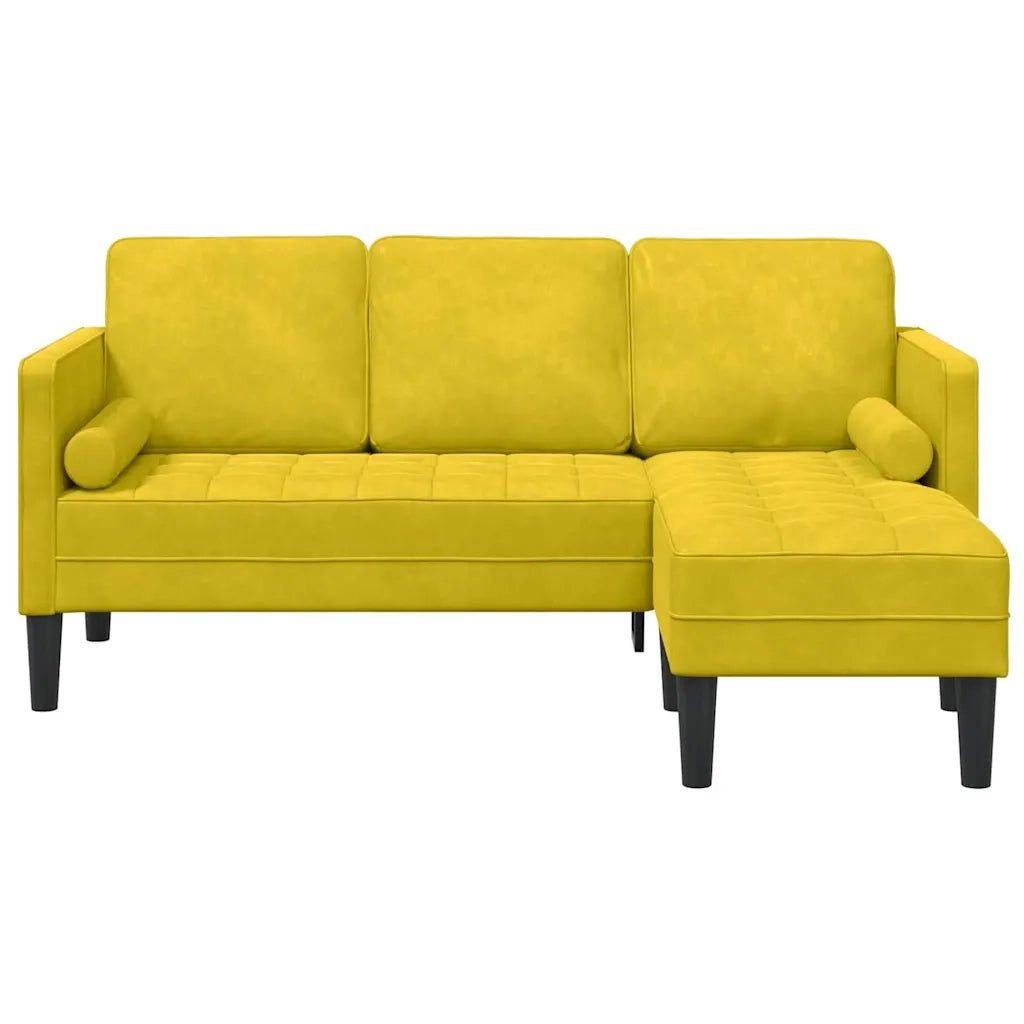 Set di divani con cuscino Giallo Poliestere 42001932