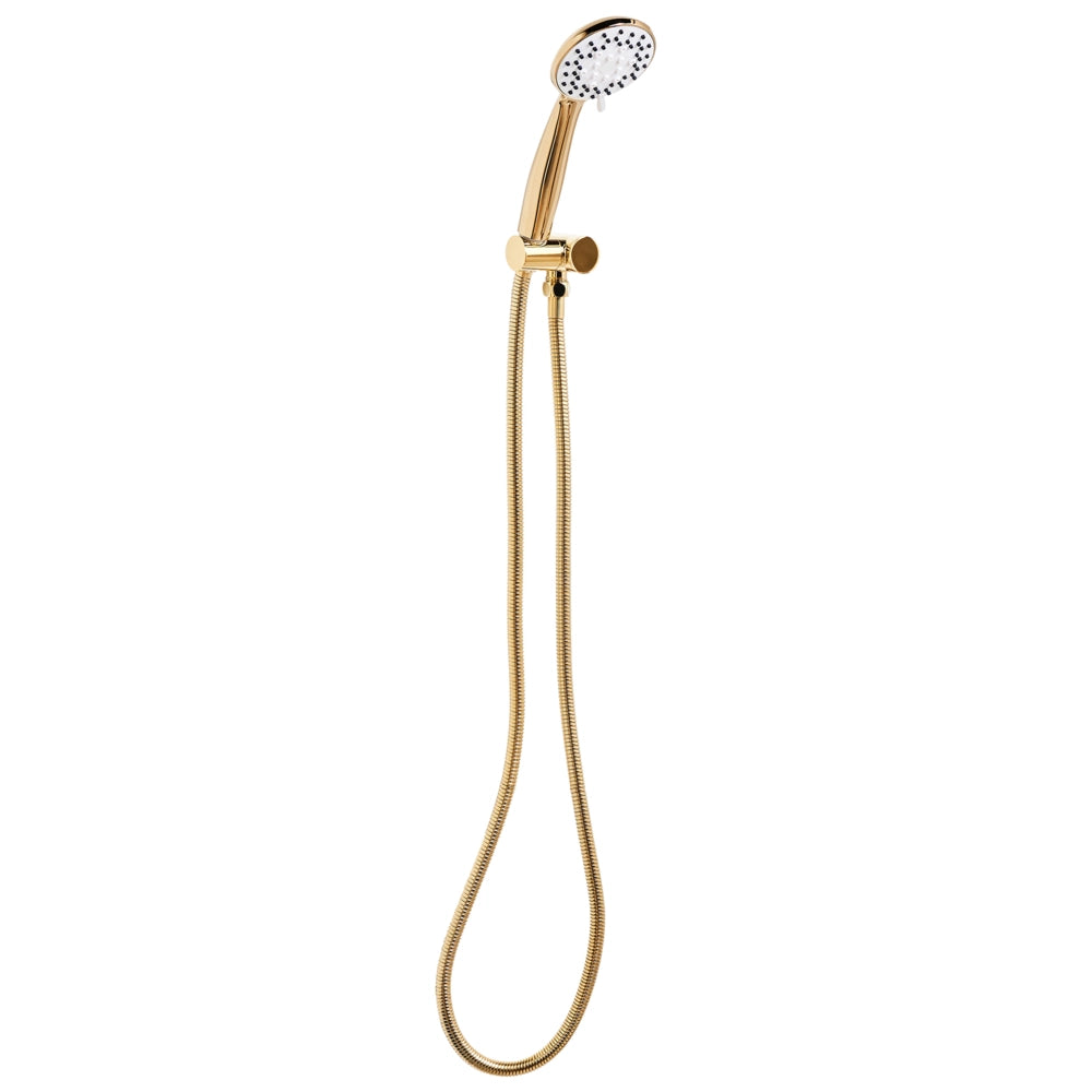 Set doccia con tubo flessibile 3 modalità di spruzzo Metallo oro classico moderno