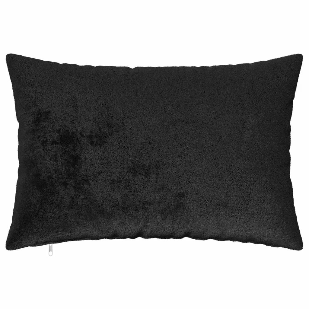 Federa 2 pcs HEERLEN Nero 40 x 60 cm Flanella 909393