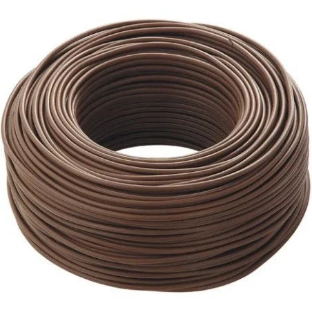 Cavo elettrico cordina unipolare marrone antifiamma FS17 1 x 2,5 mm matassa 100 m