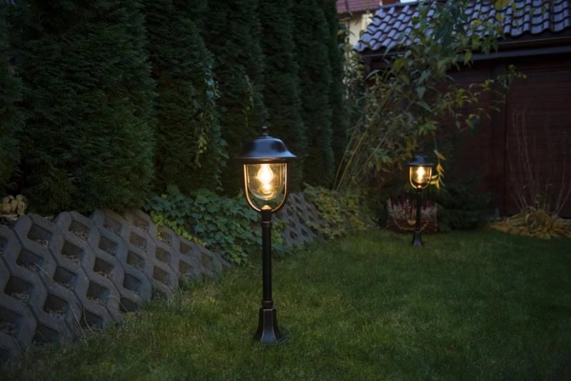 Applique esterna rétro nera 1 luce E27 IP43 SU-MA Prince