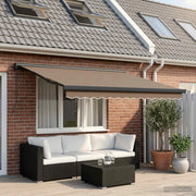Tenda retrattile Tortora 500 × 300 cm Tela e Alluminio 3426383