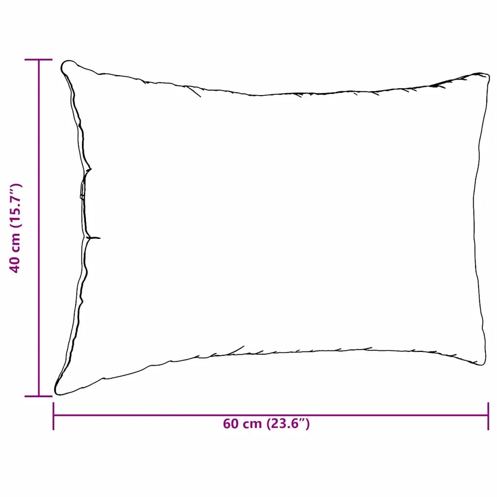 Cuscini da Divano 2 pz-Set di 2 Cuscini per Sofa Verde chiaro 60 x 40 cm