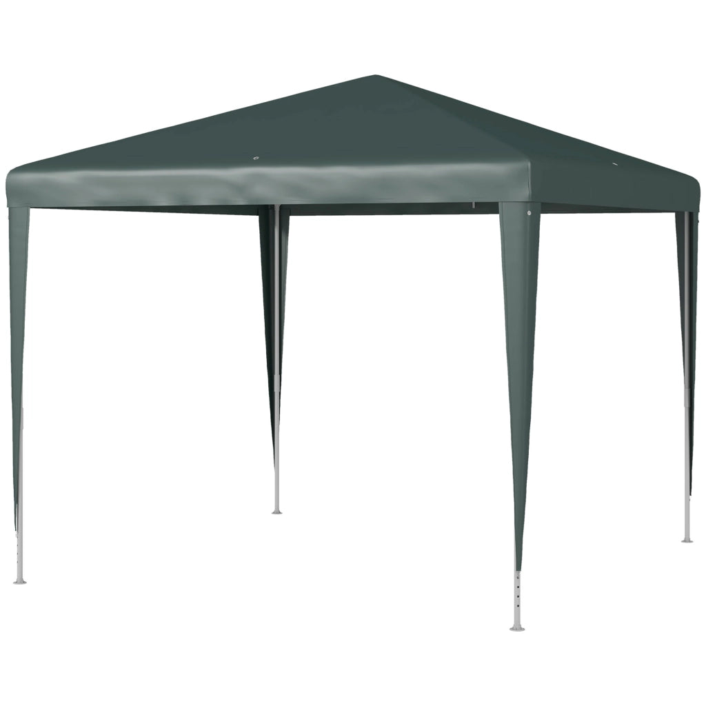Gazebo da Giardino ¨C Minimal ¨C Verde Scuro Acciaio 270x270 cm