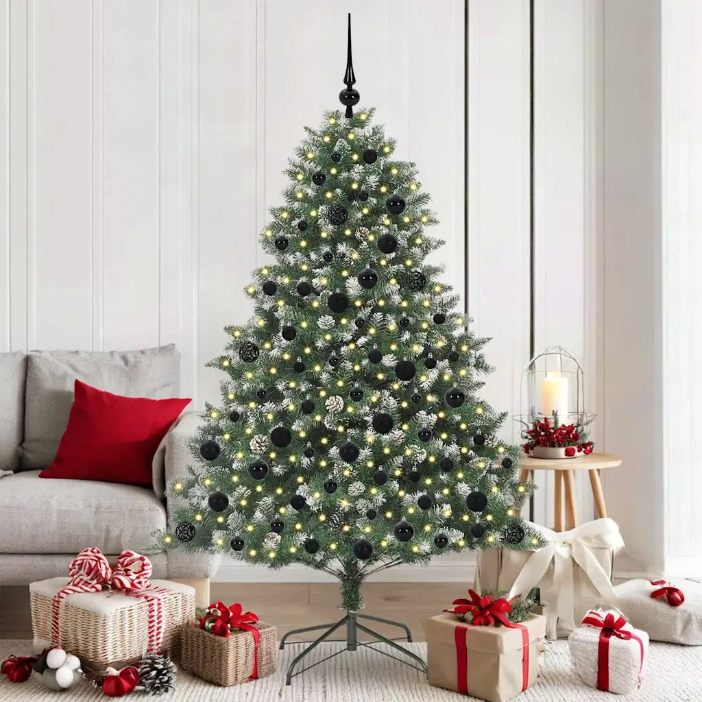 Albero di Natale artificiale con 300 LED Verde 180 cm 3395234