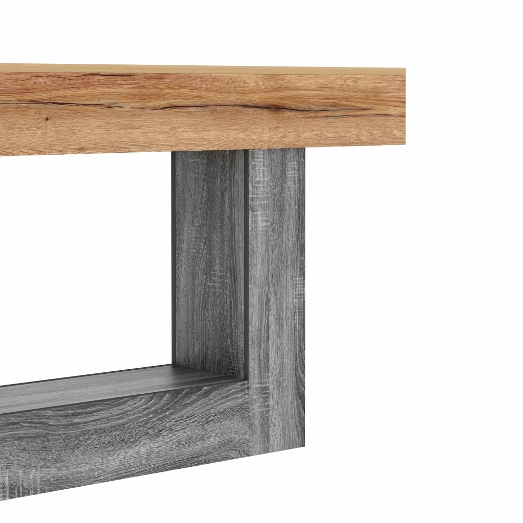 Consolle Bicolore con Ripiano ¨C MINIMAL ¨C Legno/Truciolato