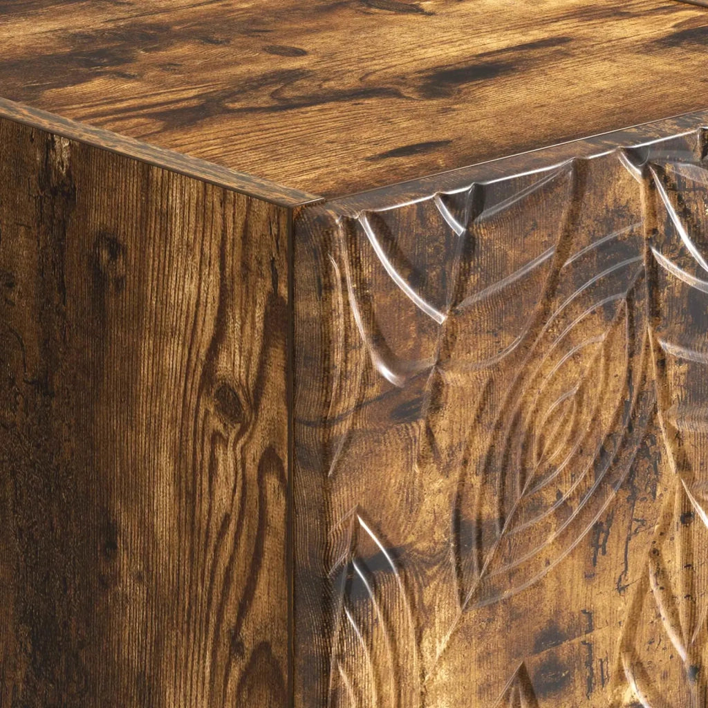 Mobile TV | Armadietto TV | Mobile Porta TV 147 x 34,5 x 30 cm Rovere Fumo Legno ingegnerizzato