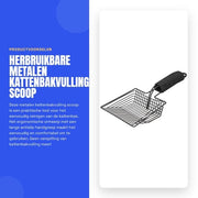 Sostituzione Ciotola Cattiva Fodera - Lavoratore a Spade - Lavoratore Metallico Riciclabile - Manico Antiscivolo - Progettazione Ergonomica - 35 x 16 cm - Multifunzionale - Lavoratore Ciotola Cattiva