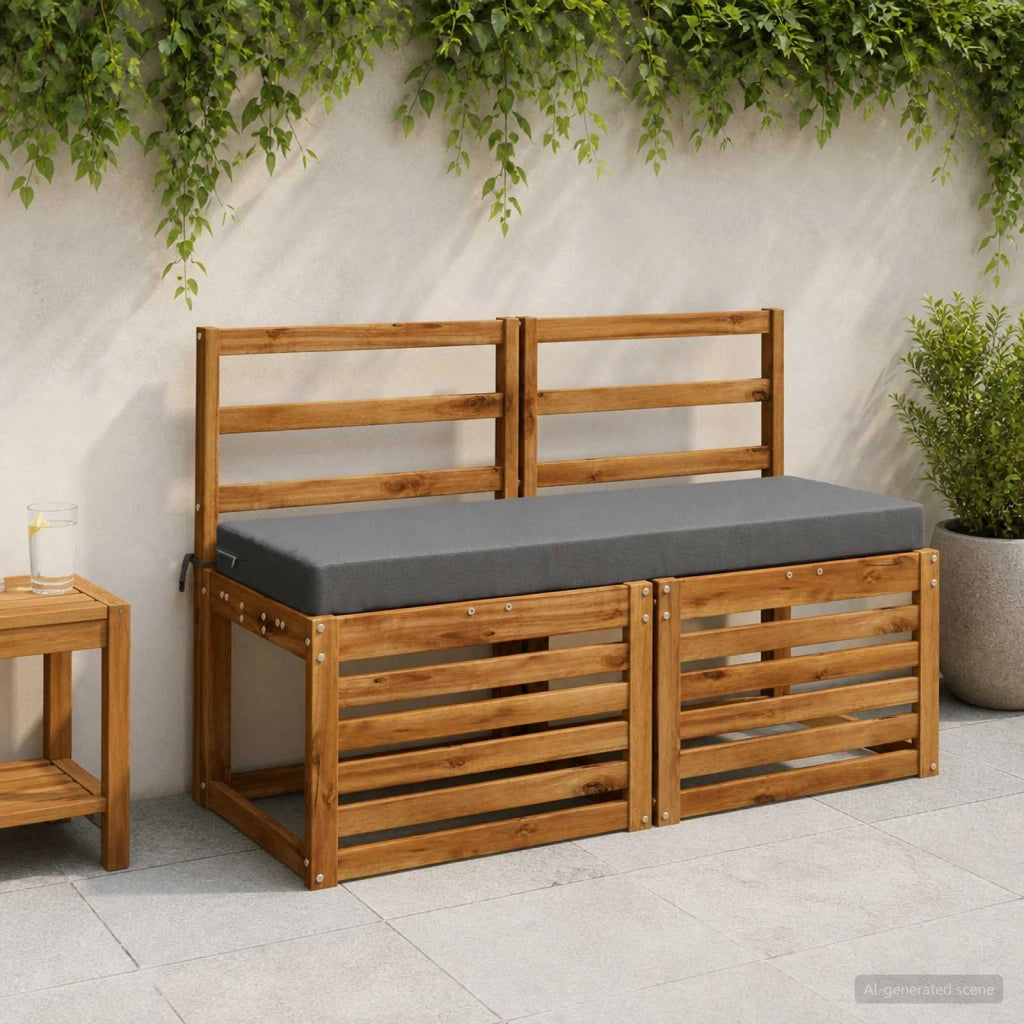 Cuscino per panchina SOEST 100% Poliestere Grigio 949680