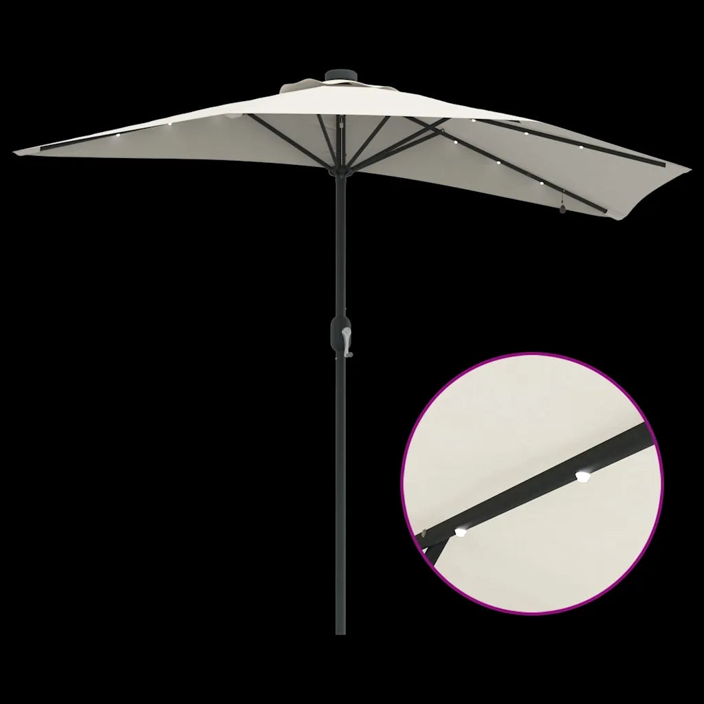 Ombrello | Parasol da giardino Sabbia 294 x 150 x 223 cm