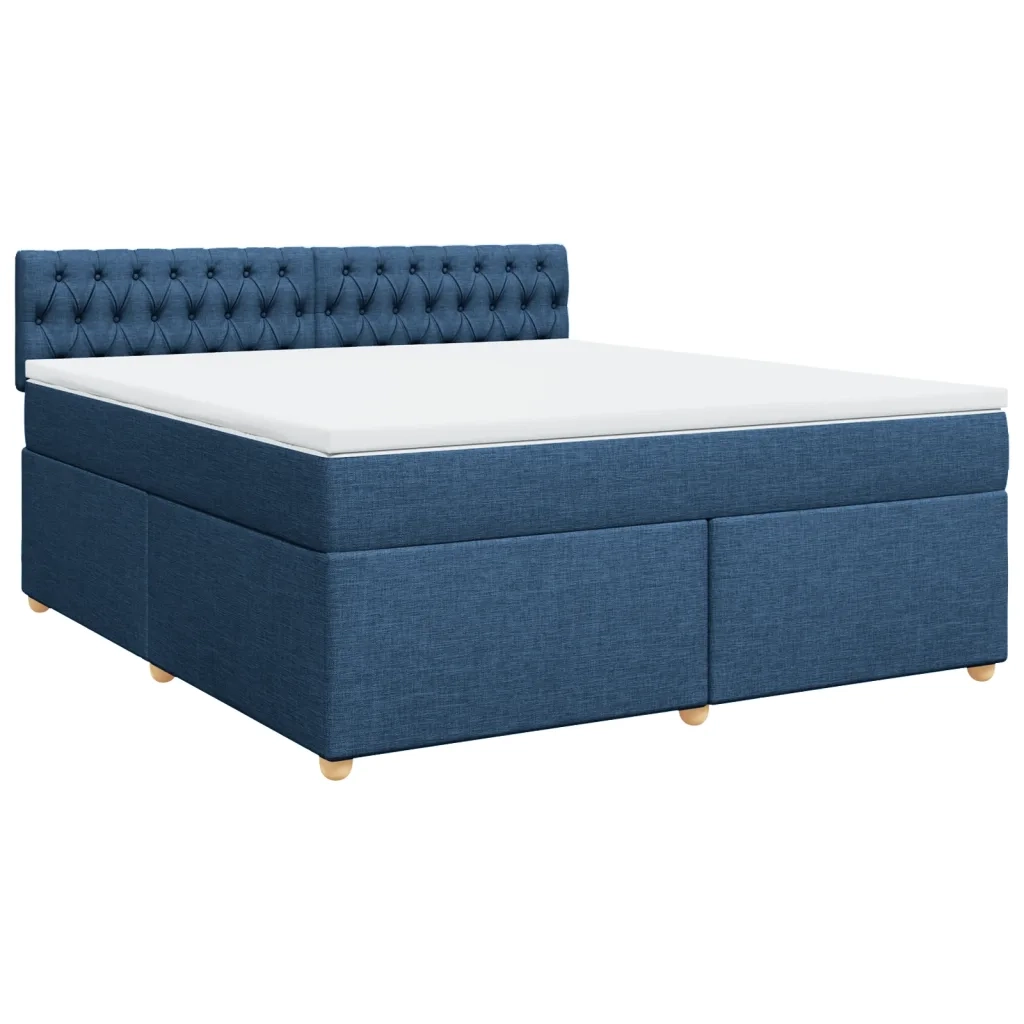 Giroletto a Molle con Materasso Blu 180x200 cm in Tessuto 3286772