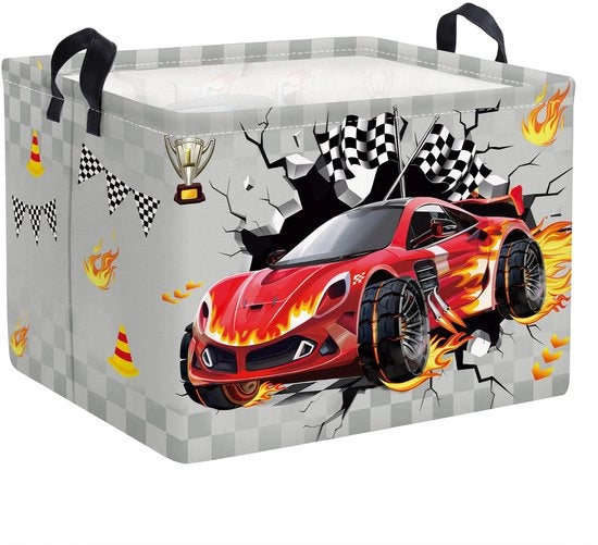 Cassa di Stoccaggio per Bambini con Maniglia, Portatile, 3D, 40 * 30 * 30 cm
