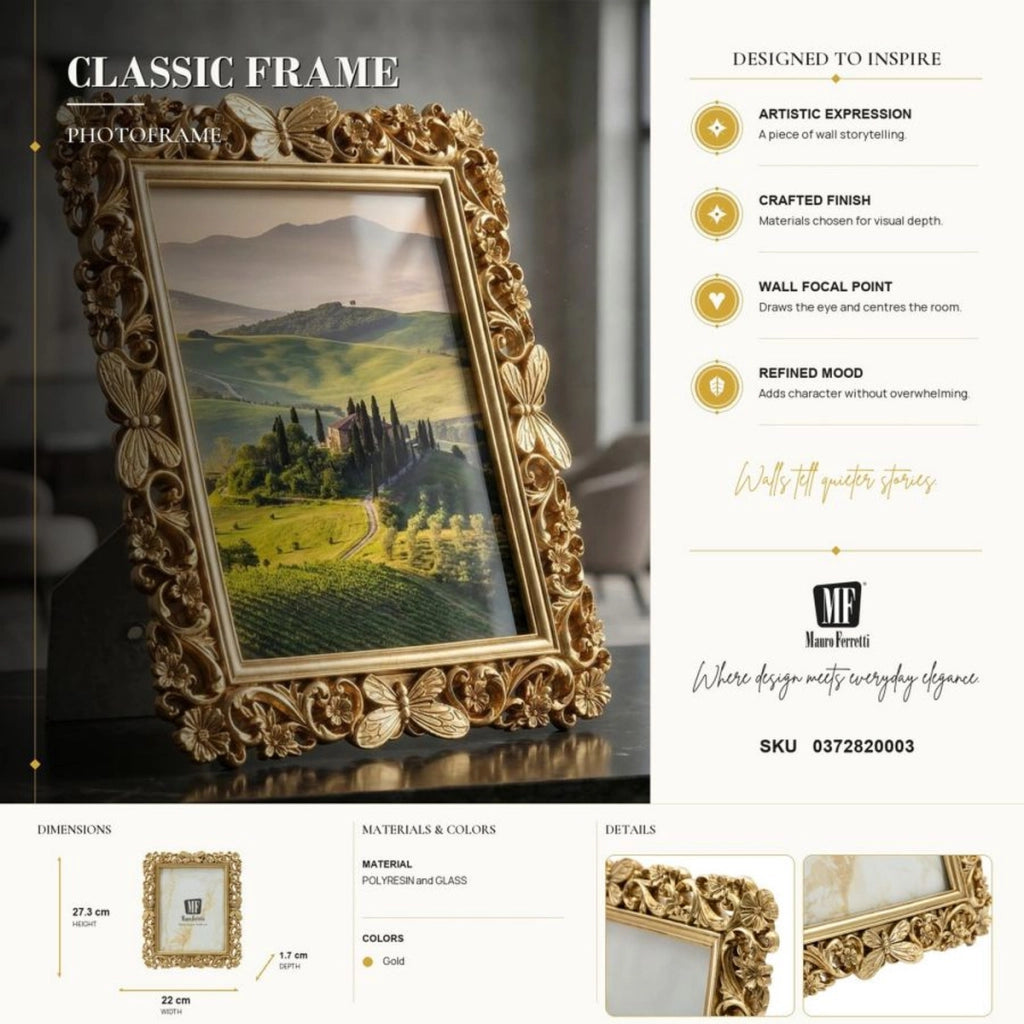 Cornice portafoto Classical oro stile classico 15x20 cm