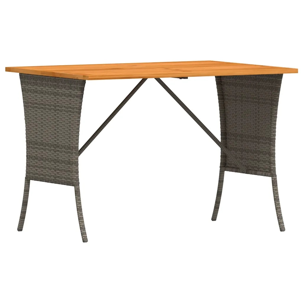 Set Divano da Giardino 5 pz con Cuscini Grigio in Polyrattan